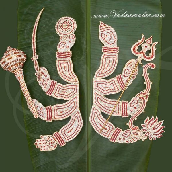 Devi Alankaram Hand with Lotus Hastham Goddesses Durga Temple Ornaments Buy Online