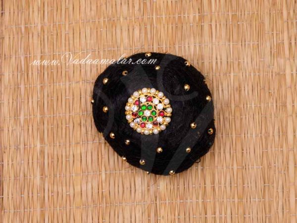 Andal Kondai Bun Side Braid Knot Bharatanatyam Accessories