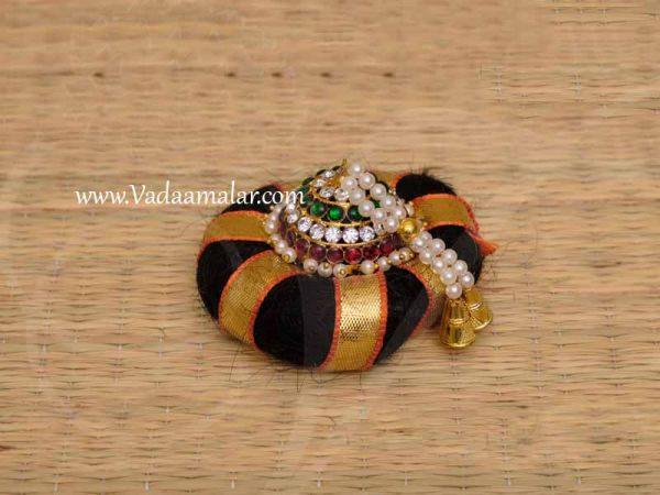 Andal Kondai Side Braid Knot Bharatanatyam Wedding decoration For Women Kids Buy online