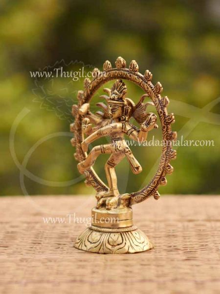  Nataraja Dancing Shiva Statues in Brass 5.5 inches Buy Now