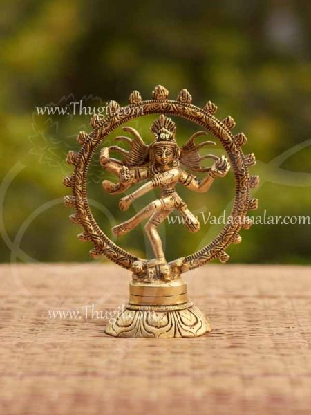  Nataraja Dancing Shiva Statues in Brass 5.5 inches Buy Now