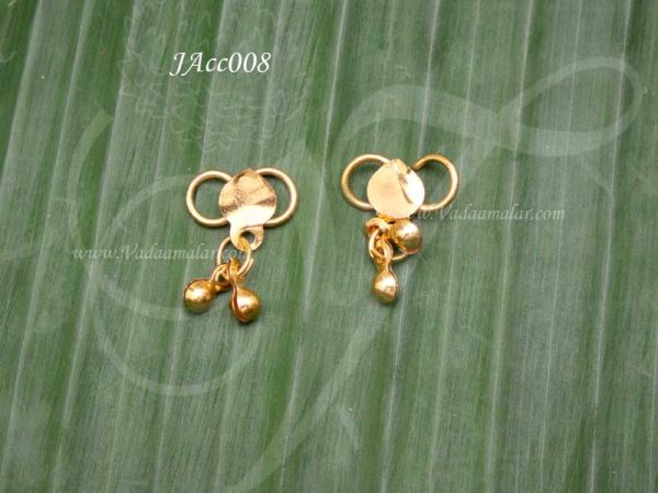 Anklet hook Gold colour good quality- 5 pairs 