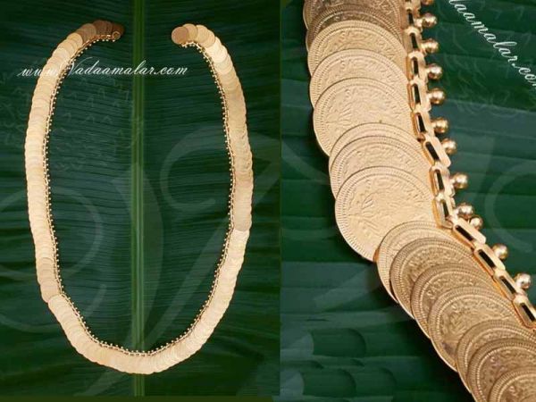 Coin Necklace 9 Feet Kasumalai Kasumala Long Lakshmi Necklace Deity Jewelry Buy