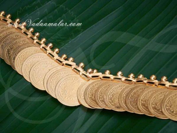 Coin Necklace 4 Feet Kasumalai Kasumala Long Lakshmi Necklace Deity Jewelry Buy