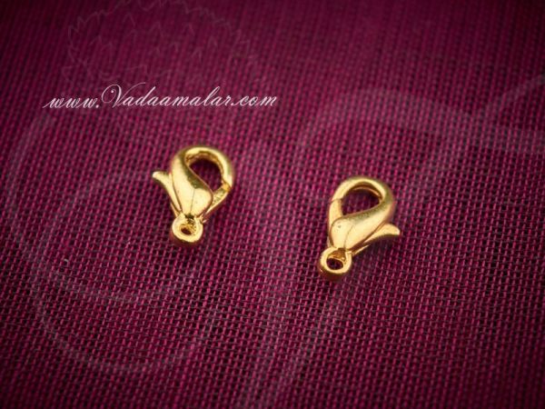 20 Gold Lobster Clasp Claw 5x10mm Jewellery Hooks Necklace And Bracelet 