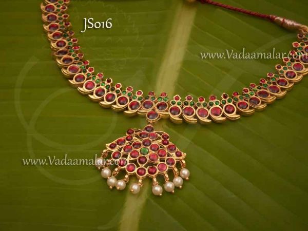 Mango Necklace Kemp Bharatanatyam mohiniyattam jewelry Bridal - Small