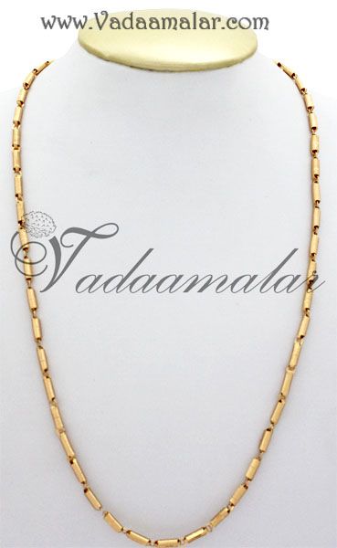 Gold plated Long Chain everyday simple kodi - 11