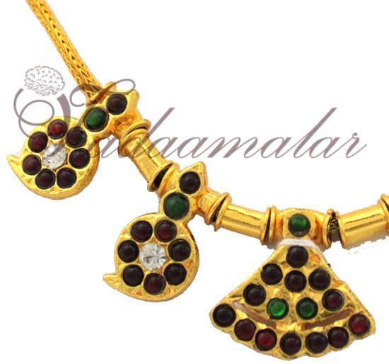 Thali Short Necklace Kemp stone jewelry jewellery mohiniyattam jewelry 