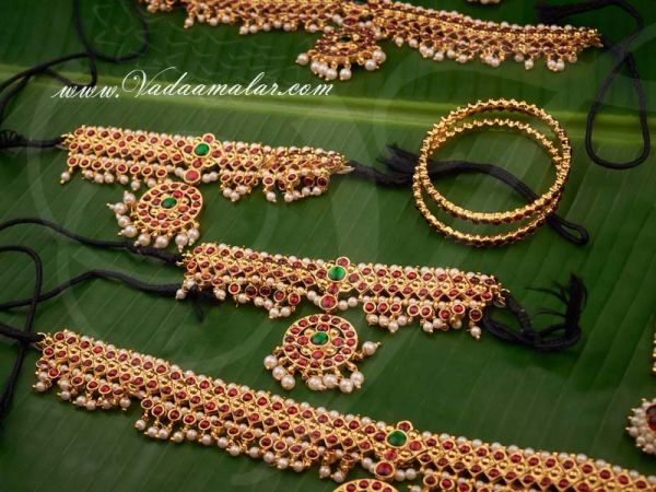 Kids Temple Jewellery set Indian Dance Kuchipudi Bharatanatyam Buy Online