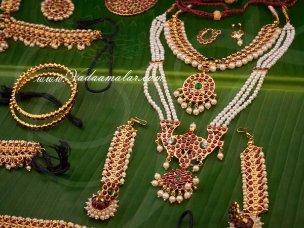 Kids Temple Jewellery set Indian Dance Kuchipudi Bharatanatyam Buy Online