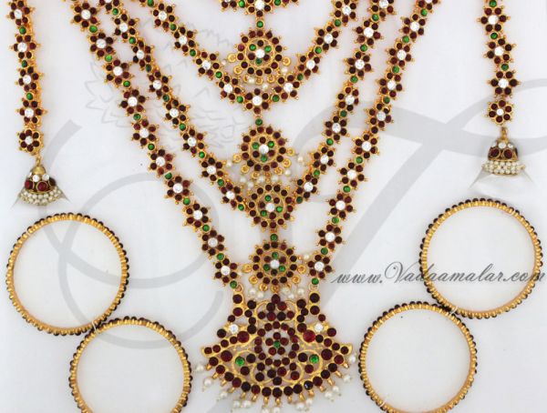 Indian Bridal Jewellery Set Traditional 20 piece ornaments for Saree & Lehenga