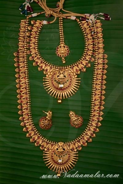 Antique Lakshmi Design Jewellery Set Bridal wear 