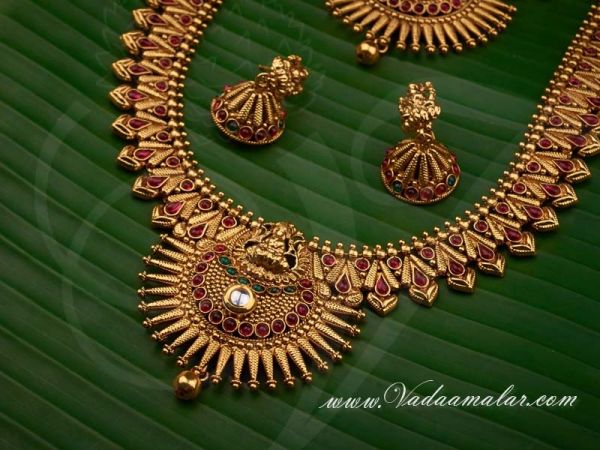 Antique Lakshmi Design Jewellery Set Bridal wear 