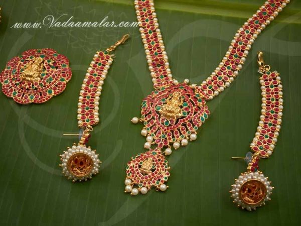 Indian Bridal Jewellery  Wedding South Indian Barathanatyam Dance Set Buy Now
