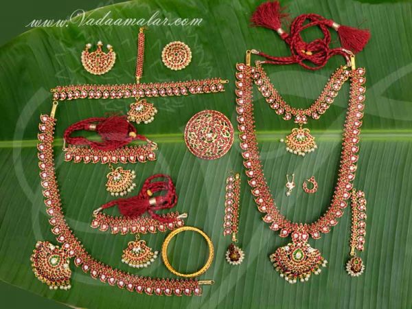 Temple jewellery Bharatanatyam Kuchipudi Jewelry Set Temple Jewellery Online