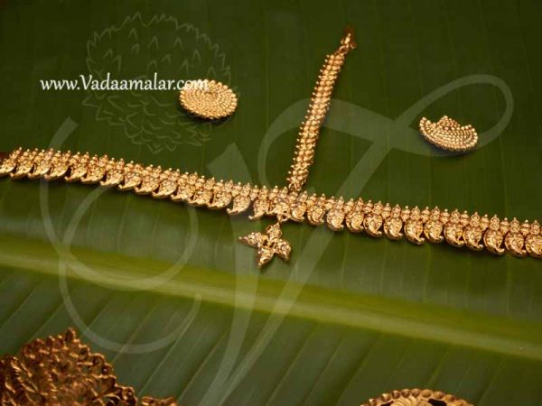 Gold plated Mohiniyattam Bridal Jewellery Set