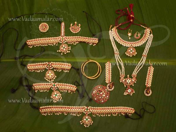 Kuchipudi Bharatanatyam Kids Temple Jewellery set Indian Dance Buy Online