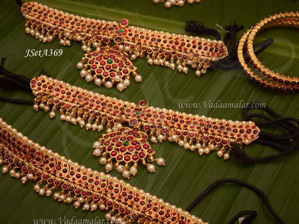 Temple Jewellery Bharatanatyam Kuchipudi Kemp Jewellery Set Buy Online