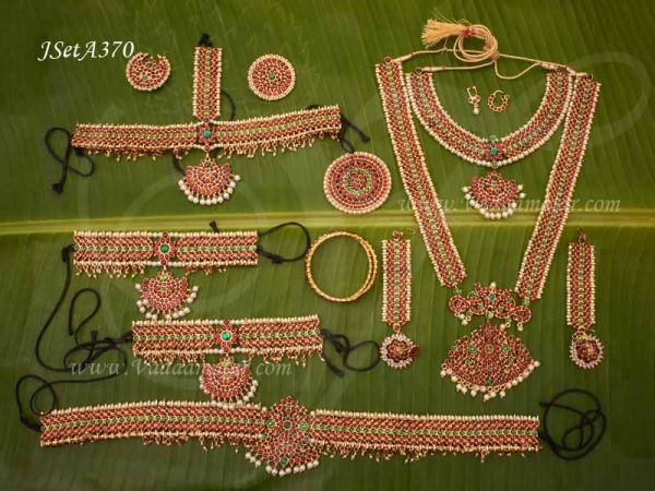 Temple Jewellery Bharatanatyam Kuchipudi Kemp Jewellery Set Buy Online