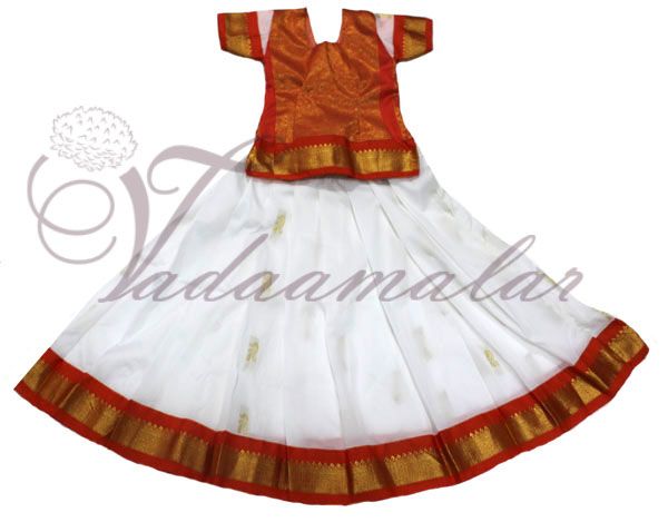Traditional South Indian Skirt Blouse Costume Any size Pavadaa Chatti Chatta for girls