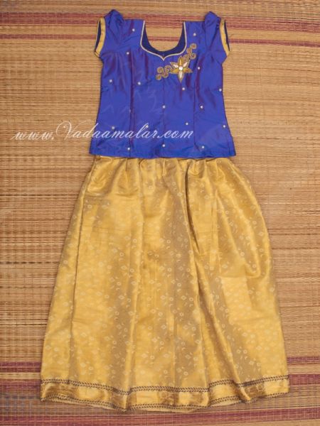 Childrens Babies Kids Small size Pavada Pavadai Chatta chattai Girl Skirt Blouse Costume