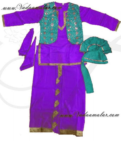 Buy online bhangra costume outfits custom made Punjab dance dresses props