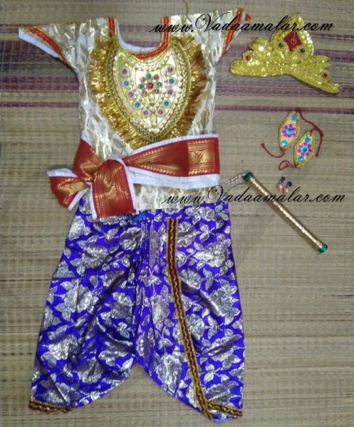 NEW Krishna Jayanthi Themed Krishna Costume Set With Accessories Buy Now KrishnaCostume