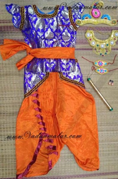 Little Krishna Costume and Accessories Indian Fancy Dress Kids Costumes Buy Online
