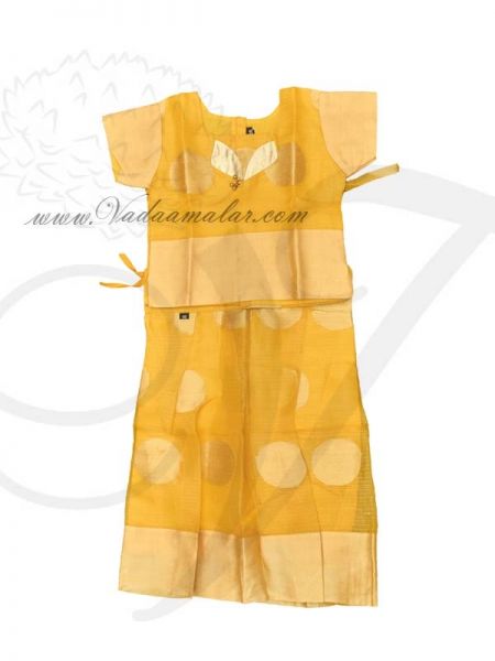 Childrens Babies Kids Small size Pavada Ready In Stock Pavadai Chatta chattai Girl Skirt Blouse Costume