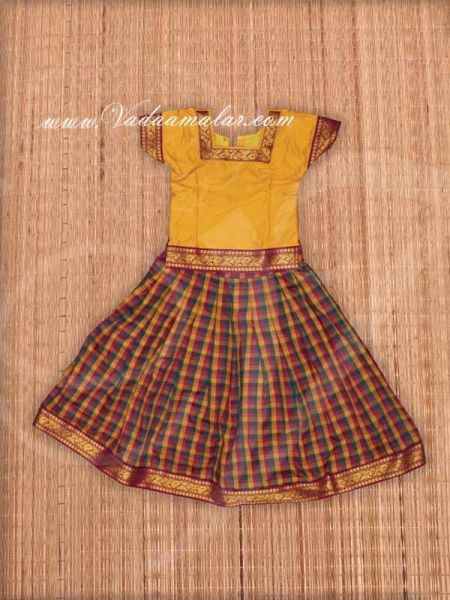 Buy Online Childrens Costume South Indian Pavada Pavadai Chatta chattai Skirt Blouse Costumes