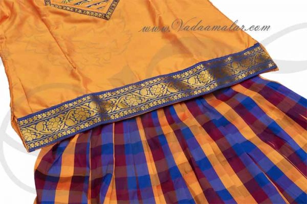 Buy Online Childrens Costume South Indian Pavada Pavadai Chatta Chattai Skirt Blouse Costumes