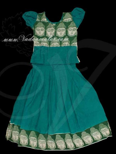 26 Size Buy Online Childrens Costume South Indian Kalamkari Pavada Pavadai Chatta chattai Skirt Blouse Costumes