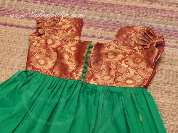 Girls South India Attached Pattu Pavada Pavadai Chatta chattai Skirt Blouse buy