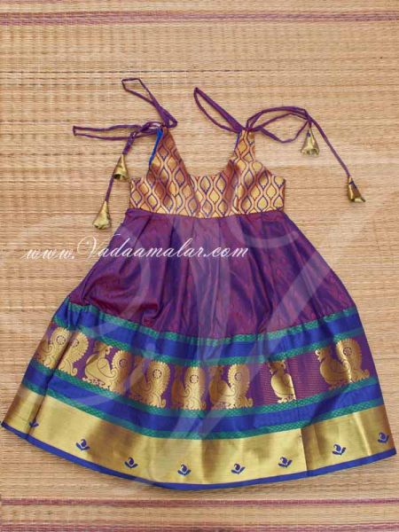 Attached Pattu Pavada for Grils Pavadai Chattai 2 year old Buy Now -Size 22