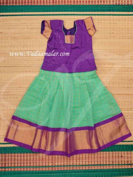 Pavada Chatta Childrens South Indian Costume Skirt Blouse Buy Now - Size 24