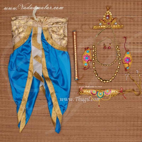 Krishna Dress costume for Kids with Accessories Fancy dress KrishnaCostume Buy Online