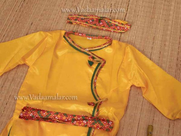 Indian Kids Dress Dance Costume Boys Mens Folk Style Ready in Stock - 18 Size 