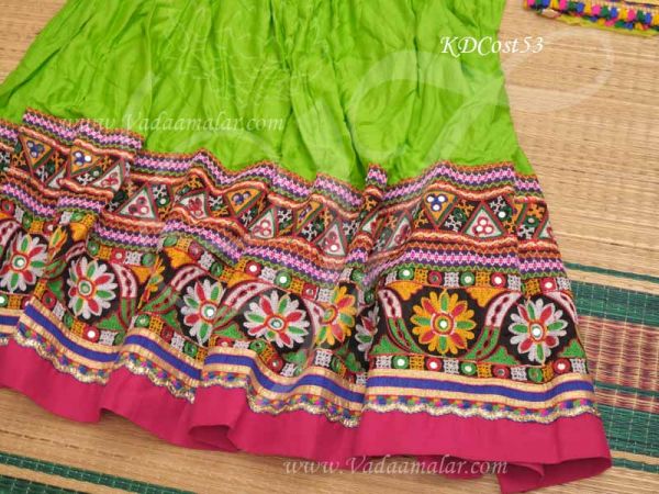Rajasthani Girls Skirt Blouse India Indian Dance Lehenga Choli Costume Size - 42