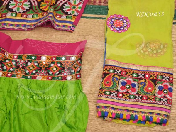 Rajasthani Girls Skirt Blouse India Indian Dance Lehenga Choli Costume Size - 42