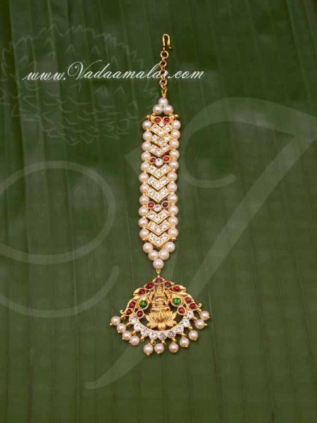 Kemp Stone Lakshmi Design Indian head Ornament Maang tikka Chutti Buy