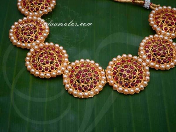 Temple Jewellery Necklace Jhumka Earring Set Shop Online