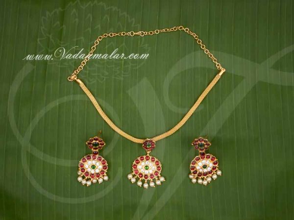 Kemp red pendant necklace with matching earring Buy Now