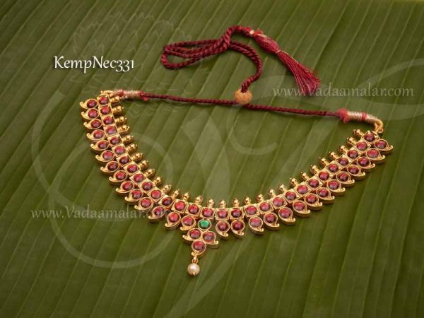 Kemp Stone Necklace Kuchipudi and Bharatanatyam Jewellery Buy online Now