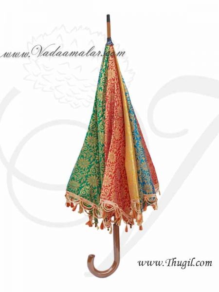 Wedding Umbrella Indian Design Multi Colour Gold Buy Online