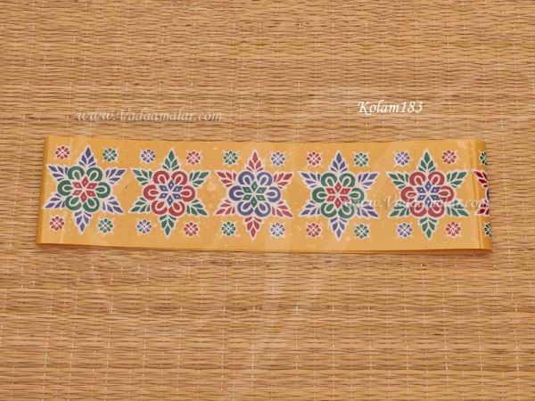 Sticker Kolams Rangoli Traditional Artistic Designs in South India 