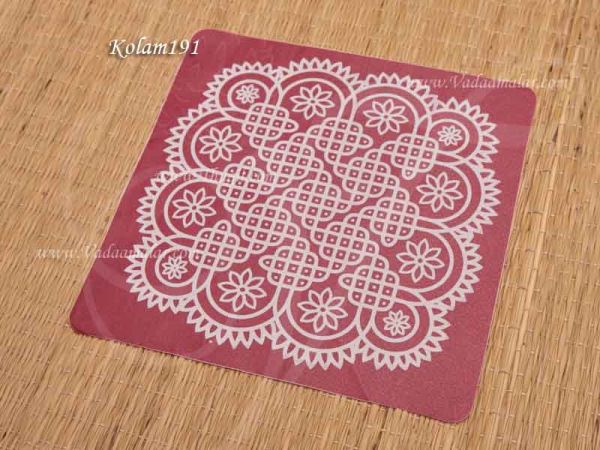 Sticker Rangoli Kolams Traditional Artistic Designs in South India 7 Inches