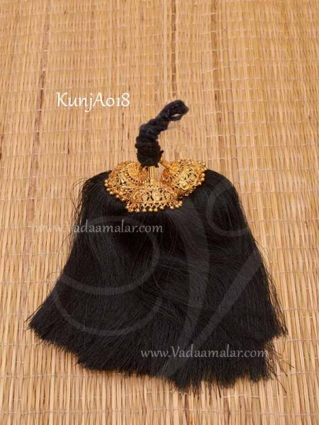 Paranda Kunjalam Hair Accessories Gold plated Jewelry Ornaments for bride and dancers