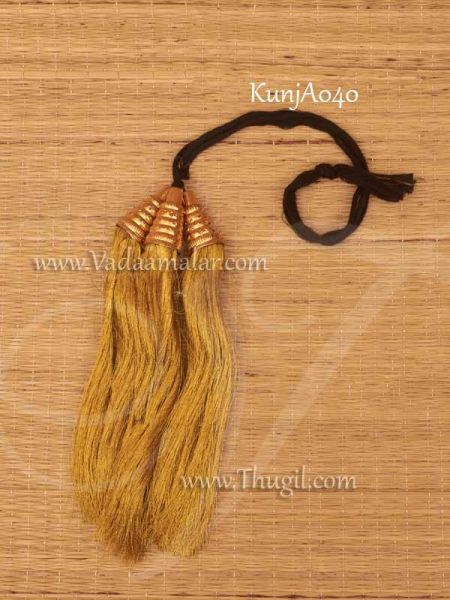 2 pieces Kunjalam with gold hangings Paranda