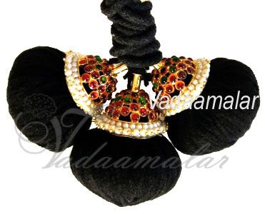 Kunjalam with kemp stones Bharatanatyam kuchipudi hair jewelry Prada