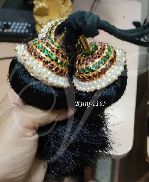 Kemp Stone Kunjalam Paranda Hair Jewellery Adult Size